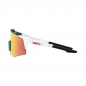 Preview: 100% Speedcraft Tall BORA - Hansgrohe Gloss Metallic Matte White- HiPER Red Brille