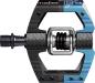 Preview: Crankbrothers Mallet E Enduro Long Spindle black/electric blue Pedale