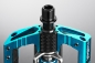 Preview: Crankbrothers Mallet E Enduro Long Spindle black/electric blue Pedale