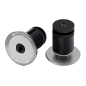 Preview: JRC Components Aluminium Handlebar End Plugs gunmetal Lenkerendstopfen