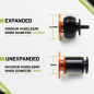 Preview: JRC Components Aluminium Handlebar End Plugs gunmetal Lenkerendstopfen