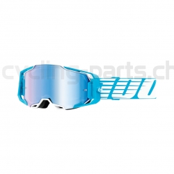 100% Armega Oversized Sky Mirror Blue Goggles