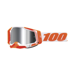 100% Racecraft 2 Orange Mirror Silver Goggles