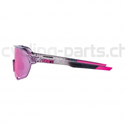 100% S2 Polished Translucent Grey-Purple Brille