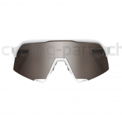 100% S3 Matte White-HiPER Silver Brille