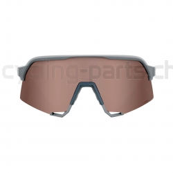 100% S3 Soft Tact Stone Grey-HiPER Crimson Silver Brille