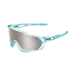 100% Speedtrap Polished Translucent Mint-HiPER Silver Brille