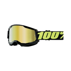 100% Strata 2 Upsol Mirror Gold Goggles