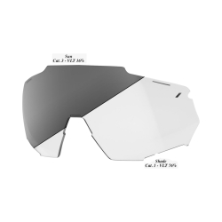 100% Racetrap Photochromic Clear-Smoke Ersatzglas