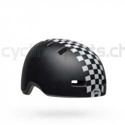 Bell Lil Ripper matte black/whtie checkers XS 45-52 cm Kinderhelm