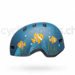 Bell Lil Ripper matte gray/blue fish XS 45-52 cm Kinderhelm