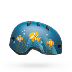 Bell Lil Ripper matte gray/blue fish XS 45-52 cm Kinderhelm