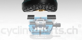 Crankbrothers Mallet E Enduro Long Spindle black/electric blue Pedale