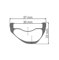 DT Swiss EXC 1200 Classic 30 29" 15 x 110mm Centerlock Laufrad vorne