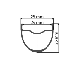 DT Swiss HG 1800 SPLINE 25 Disc 12x100mm Laufrad vorne