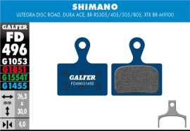 Galfer Road FD496 Shimano Road/XTR M9100 Bremsbeläge