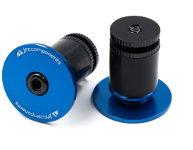 JRC Components Aluminium Handlebar End Plugs blue Lenkerendstopfen