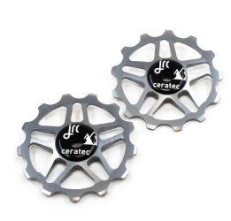 JRC Components Ceramic Shimano XTR/XT/SLX/Deore 12-fach gunmetal Schaltwerkrädchen