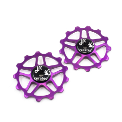 JRC Components Ceramic Shimano XTR/XT/SLX/Deore 12-fach purple Schaltwerkrädchen