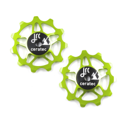 JRC Components Ceramic Shimano Ultegra RD-R8150/105 RD-R7150 Di2 12-fach acid green Schaltwerkrädchen