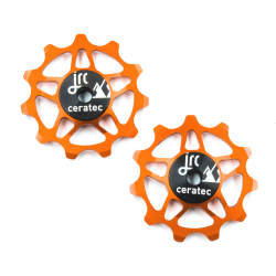 JRC Components Ceramic Shimano Ultegra RD-R8150/105 RD-R7150 Di2 12-fach orange Schaltwerkrädchen