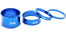 JRC Components Lightweight 1 1/8" blue Spacer Set