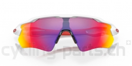 Oakley Radar EV Path polished white/Prizm Road Brille