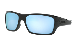 Oakley Turbine Polished Black/Prizm Deep Water Polarized Brille