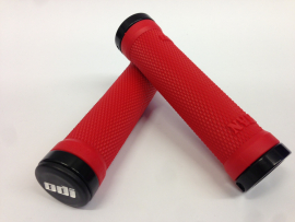 ODI Ruffian Lock-On Grips bright red Lenkergriffe