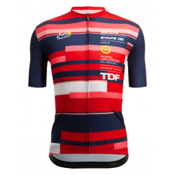 Santini TdF Aigle Trikot kurzarm Herren rot