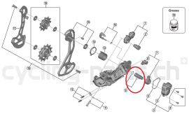 Shimano XTR RD-M9000/GRX RD-RX815/RX812/RX810 Schaltwerk P-Achse