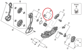 Shimano GRX RD-RX815/RD-RX810 Schaltwerk Wechselhebel-Einheit + Befestigungsplatte