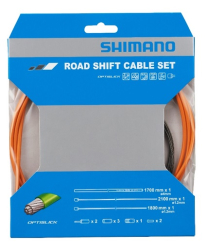 Shimano Road Shift Optislick Schaltzug-Set orange