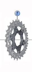 Shimano XTR CS-M9000 21-24 Zähne Kassettenritzel - Set