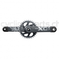 SRAM X01 Eagle™ DUB™ lunar polar Wide 55mm Chainline Boost 148, Länge 170mm Kurbel