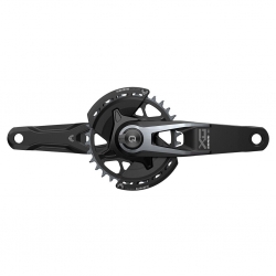 Sram X0 Eagle T-Type Powermeter Spindlebased DUB Wide 55mm Chainline 174mm Q-Faktor black, Länge 175mm Kurbel