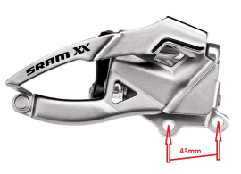 Sram XX Direct Mount S1 42-28 2x10 Top Pull Umwerfer