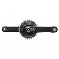 Sram XX Eagle T-Type Powermeter Spiderbased DUB Wide 55mm Chainline 174mm Q-Faktor black, Länge 175mm Kurbel