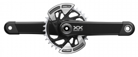 Sram XX Eagle T-Type DUB Wide 55mm Chainline 174mm Q-Faktor black, Länge 175mm Kurbel