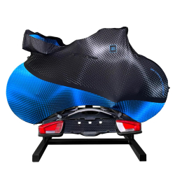 VELOSOCK Full Cover Waterproof For Road Bike Carbon blue