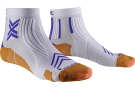 X-SOCKS Run Expert Ankle white/orange/twyce blue