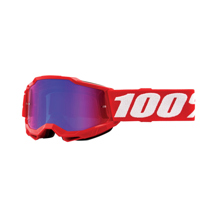 100% Accuri 2 Youth Neon-Red Mirror Red-Blue Goggles