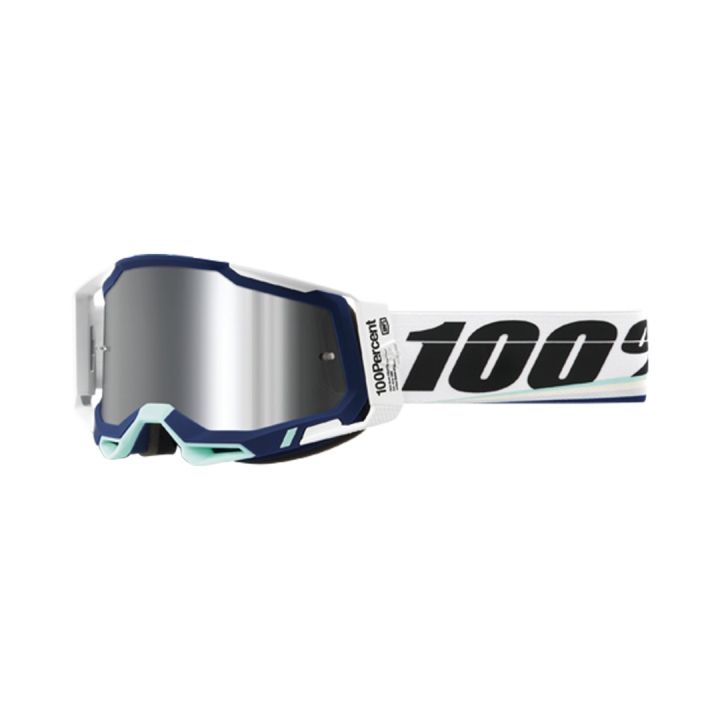 100% Racecraft 2 Arsham Mirror Silver Goggles