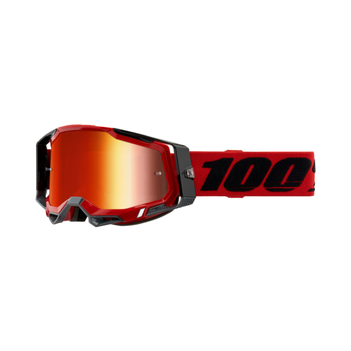 100% Racecraft 2 Red Mirror Red Goggles