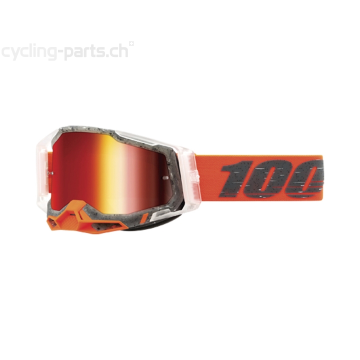 100% Racecraft 2 Schrute Mirror Red Goggles