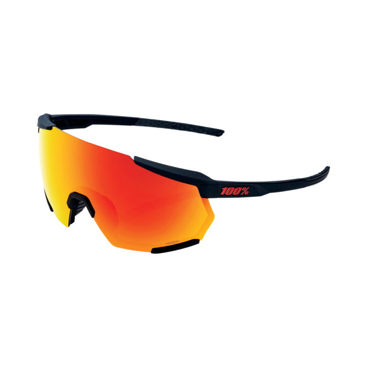 100% Racetrap 3.0 Soft Tact Black-HiPER Red Brille