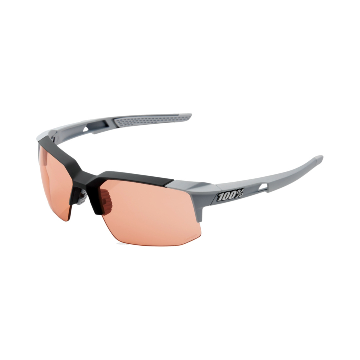 100% Speedcoupe soft tact stone grey Brille