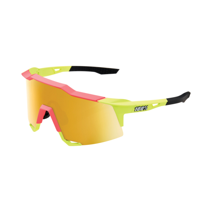 100% Speedcraft Tall matte washed neon yellow Brille