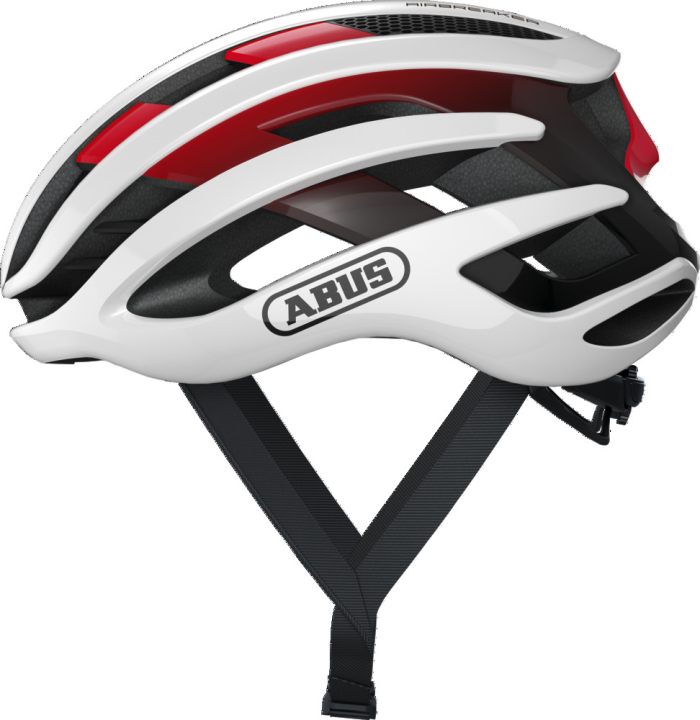 Abus AirBraker white red M 52-58 cm Helm