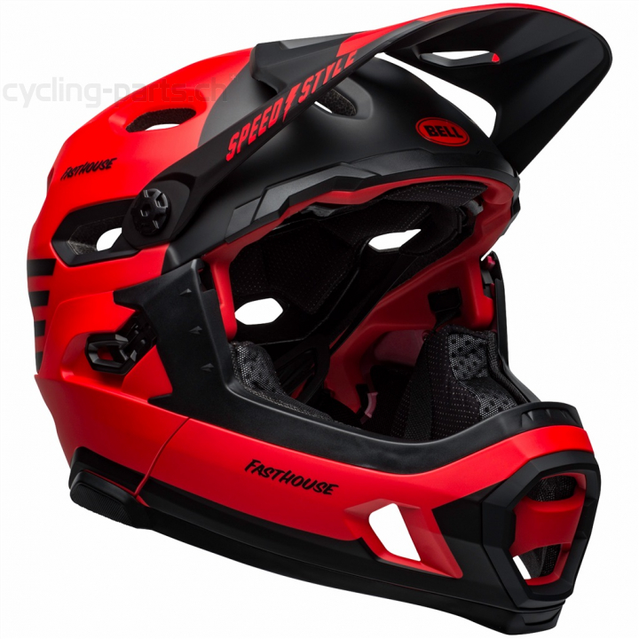 Bell Super DH Spherical MIPS matte red/black fasthouse S 52-56 cm Helm